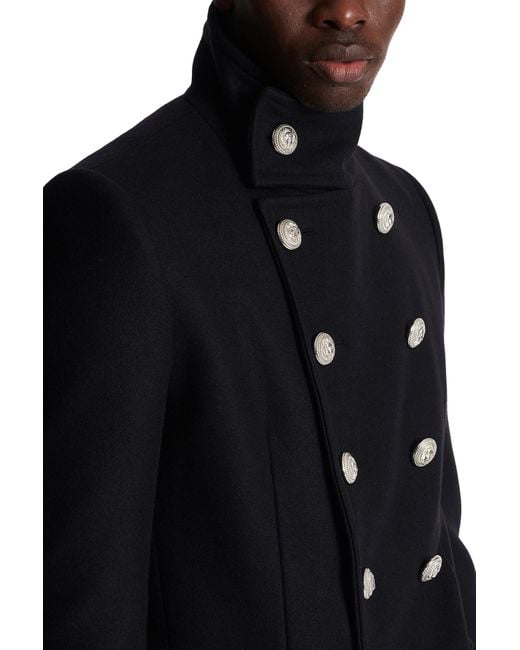 Balmain military coat sale