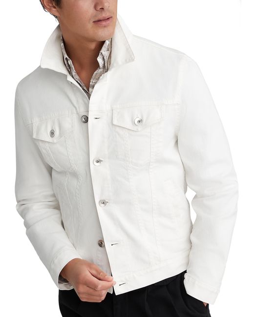 Veste en denim à quatre poches Brunello Cucinelli pour homme en coloris White