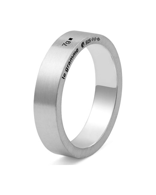 Le Gramme Metallic 7G Brushed Sterling Ribbon Ring for men