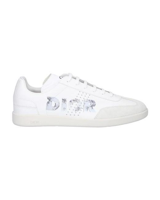 Dior White And Daniel Arsham B01 Leather Sneakers for men