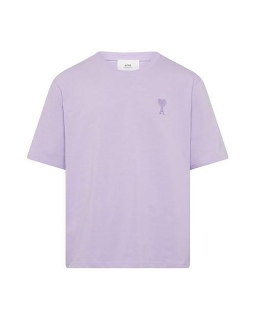 AMI T-Shirt Ami De Coeur in Purple für Herren