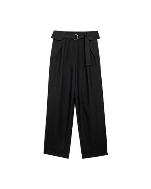 Loewe Black Wool Cargo Pants
