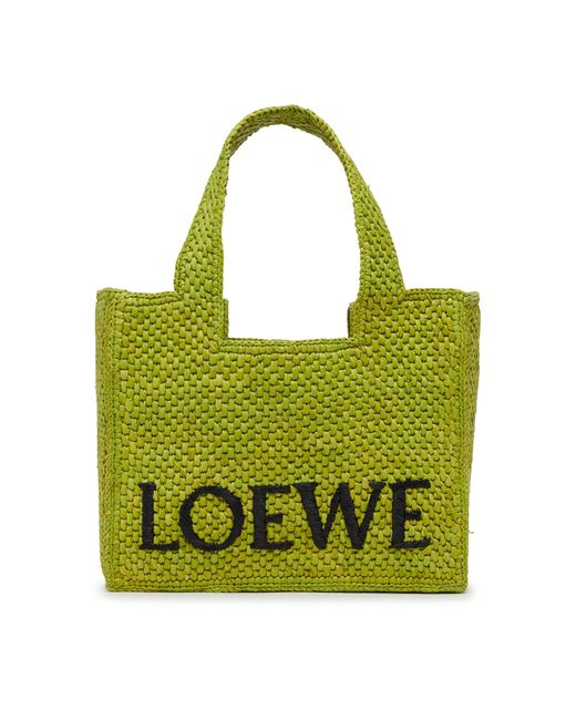 Loewe Green Kleine Tote Bag mit Logo