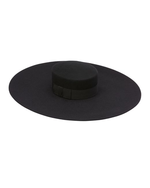 Chapeau capeline en laine feutrée Nina Ricci en coloris Black