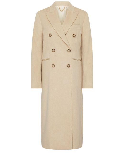 Manteau slim ajusté Victoria Beckham en coloris Natural