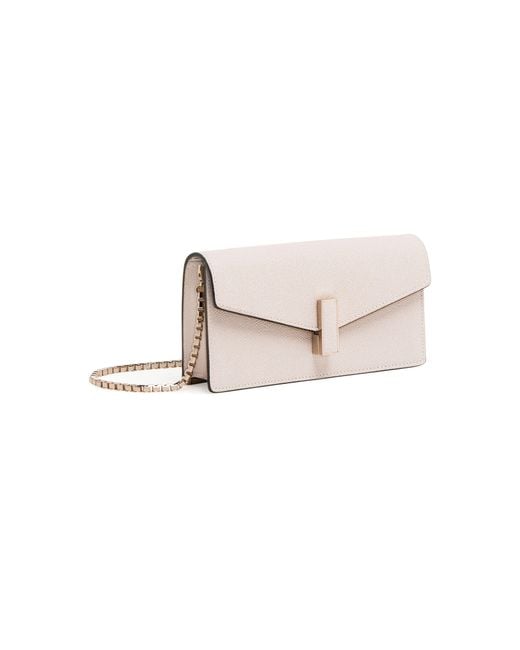 Valextra Natural Iside Pouch With Chain