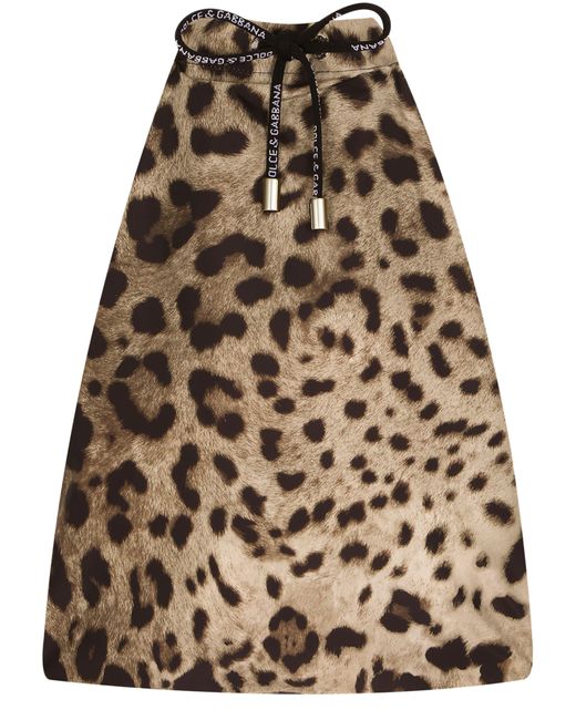 Dolce & Gabbana Black Leopard-Print Swim Briefs for men
