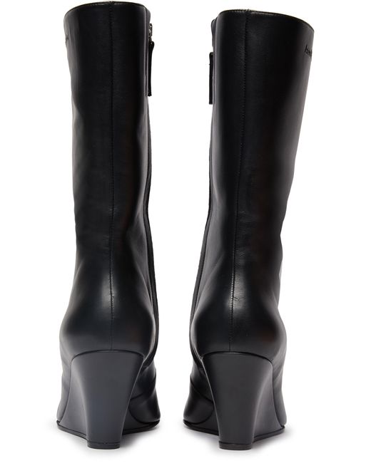 Acne Black Mid-Heel Boots
