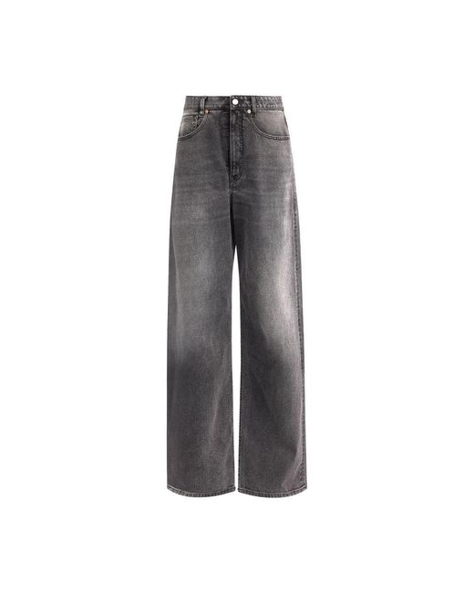 MM6 by Maison Martin Margiela Gray 5-Pocket Jeans