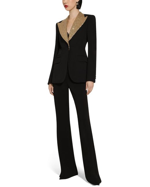 Dolce & Gabbana Black Single-breasted Wool Jacket