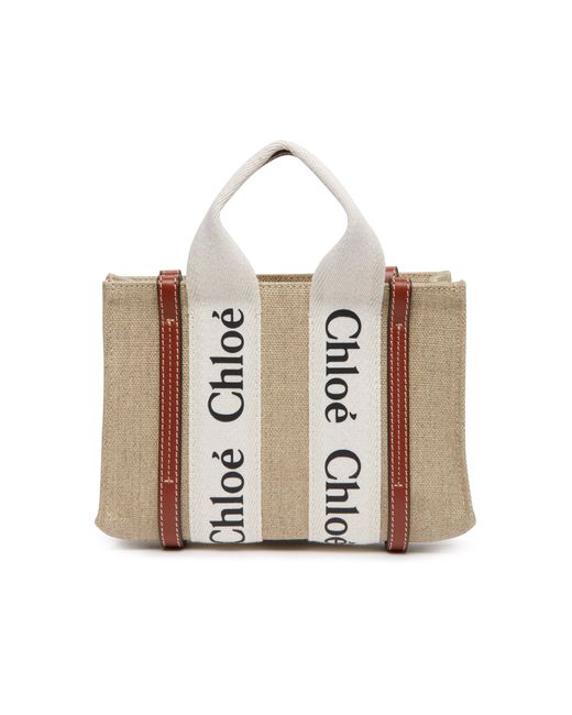 Chloé Brown Woody Mini Tote Bag