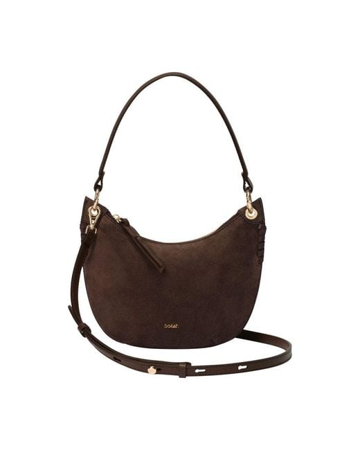 Ba&sh Brown T Swing Suede Bag