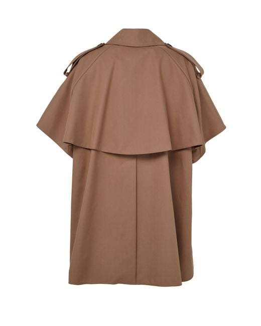 Max Mara Brown Double-Breasted Cape