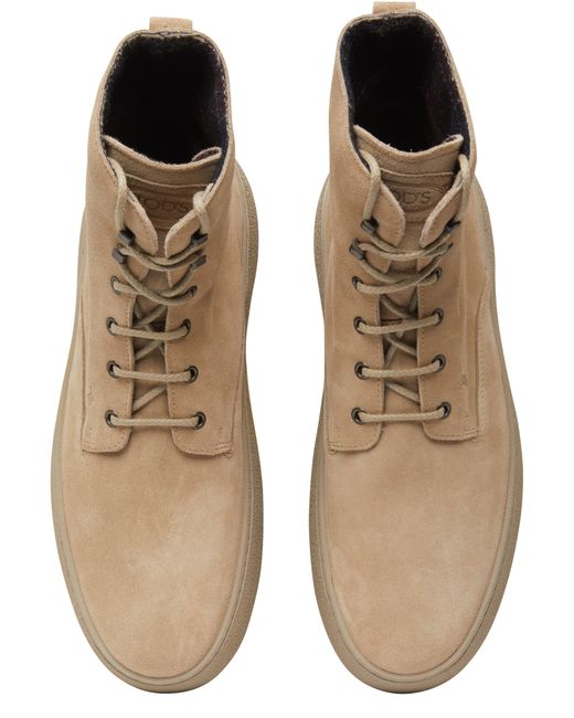 Tod's Brown Combat Boots for men