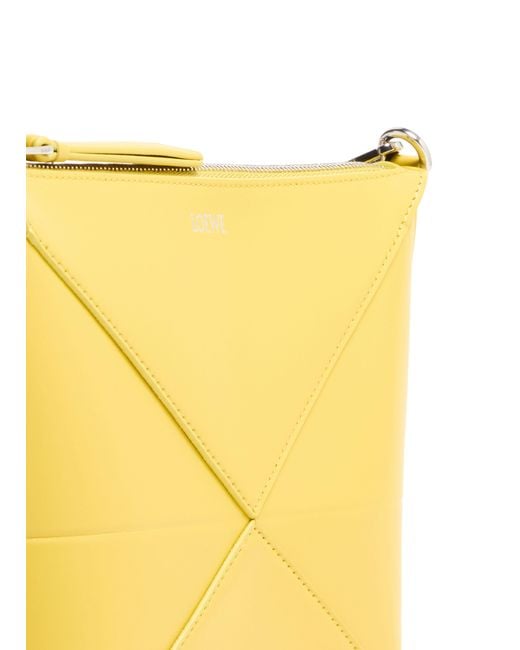 Loewe Yellow Puzzle Fold Pouch
