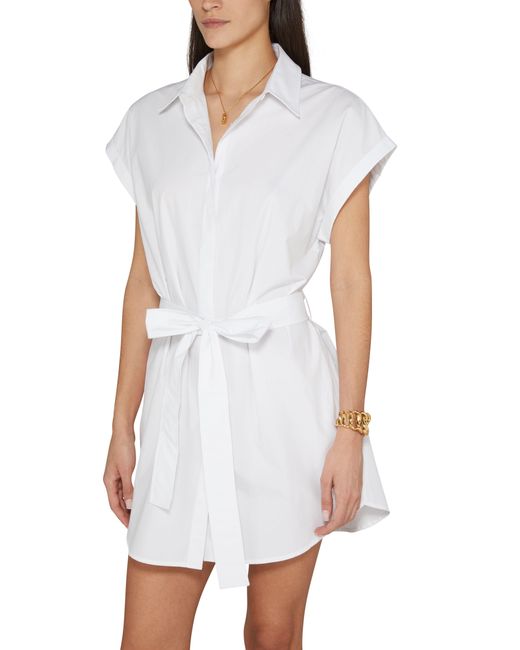 Matteau White Mini Shirt Dress