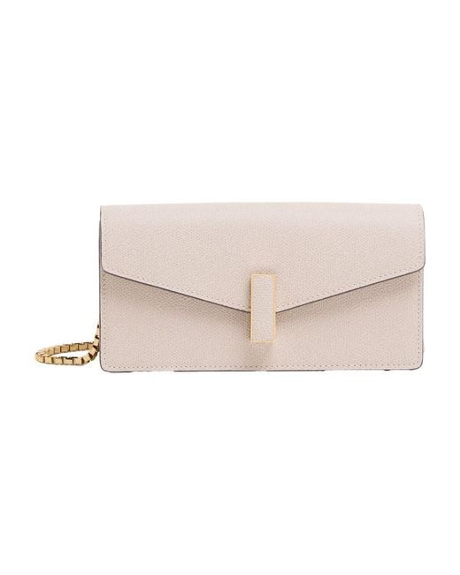 Valextra Natural Iside Pouch With Chain
