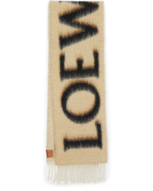 Écharpe à logo Loewe pour homme en coloris Metallic