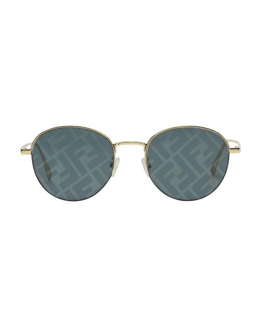 Fendi Gray Travel Sunglasses for men