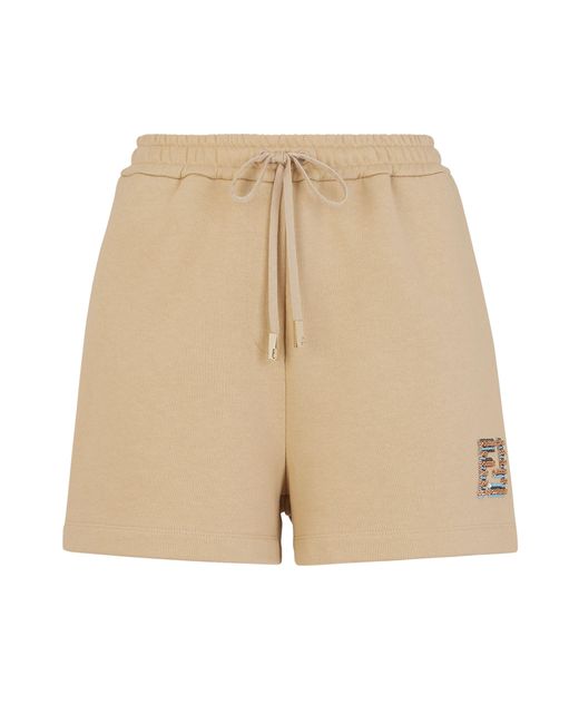Fendi Natural Shorts mit elastischem Bund