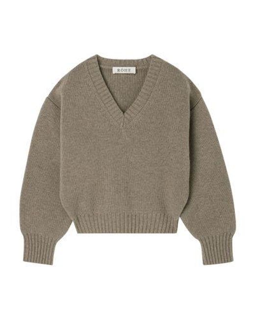 Pull À Col V Rohe en coloris Gray