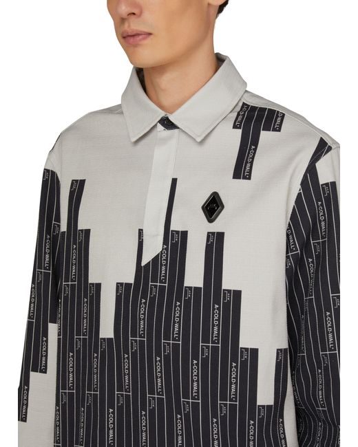 A_COLD_WALL* Gray Vector Monogram Ls Long Sleeved Shirt for men