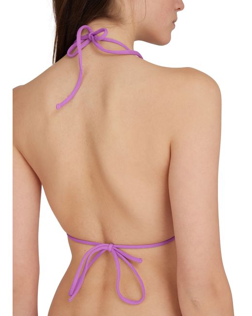 Matteau Purple String Triangle Top
