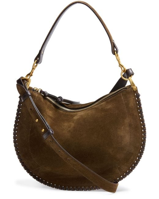 Isabel Marant Brown Oskan Soft Zipped Shoulder Bag