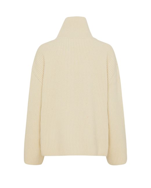 Totême  Natural Knit Turtleneck Sweater