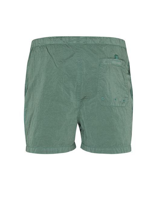 Stone Island Green Swim Shorts for men