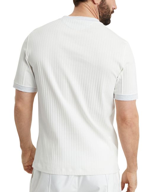 Brunello Cucinelli T-Shirt mit Tennis-Badge in White für Herren