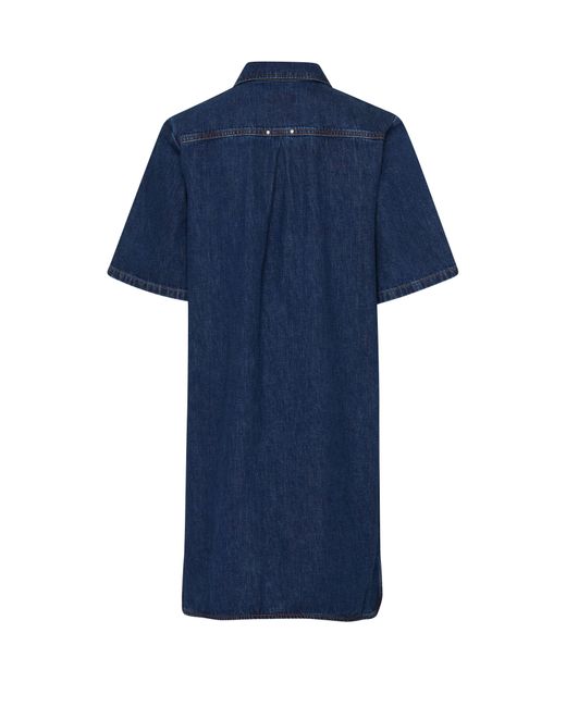 A.P.C. Blue Venice Denim Shirt Dress
