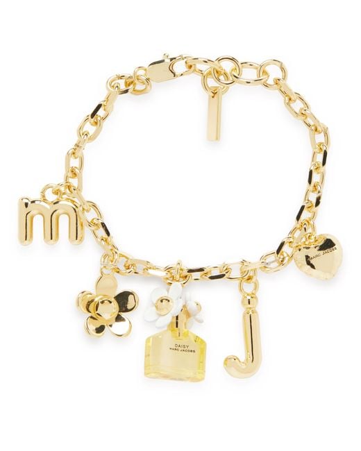 Marc Jacobs Metallic Daisy Charm-Armband