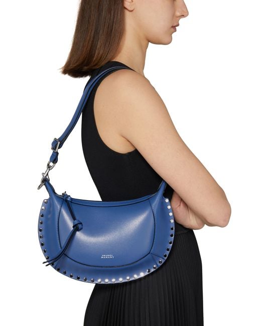 Isabel Marant Blue Oskan Moon Shoulder Bag