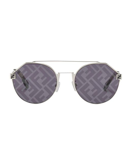 Fendi Gray Sky Sunglasses for men
