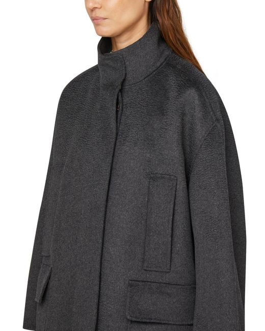 Max Mara Black Teodoro Mid-length Coat