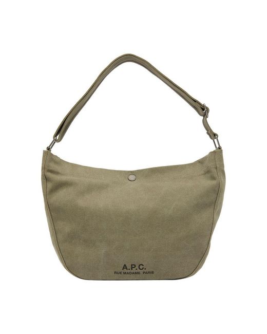A.P.C. Journal Shoulder Bag in Green for Men | Lyst