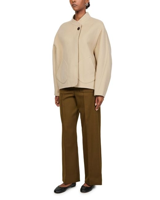 Soeur Natural Windsor Wool Coat