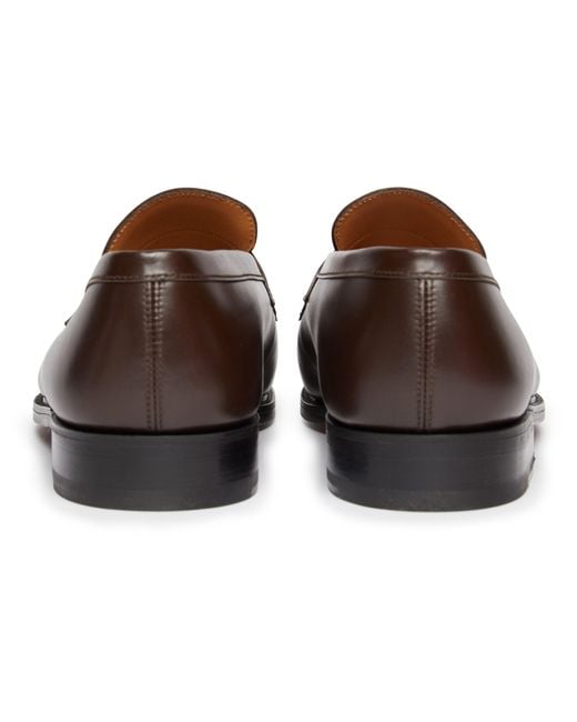 J.M. Weston Brown Flat Loafers for men