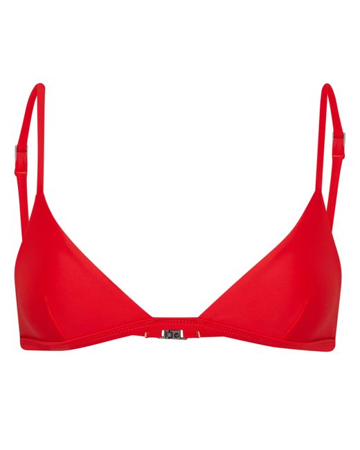 Matteau Red Bikini Top Triangle