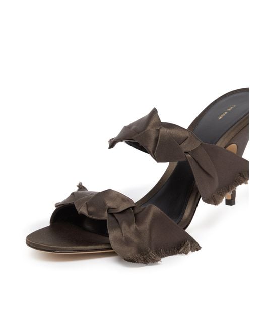 The Row Brown Vika Knot High Heel Sandals
