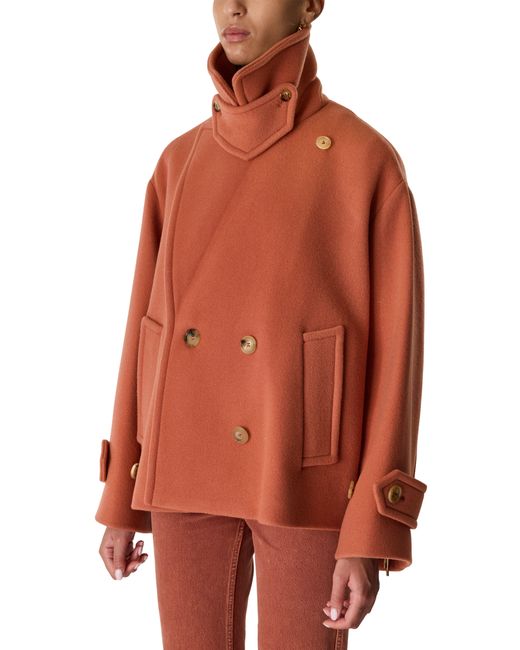 Chloé Orange Double Breasted Coat