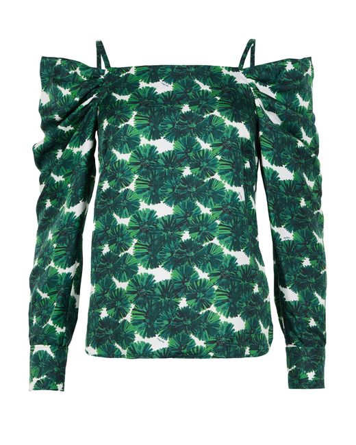 Max Mara Green Langarm-Top Ustica