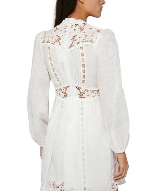 Mini robe décolletée August Zimmermann en coloris White
