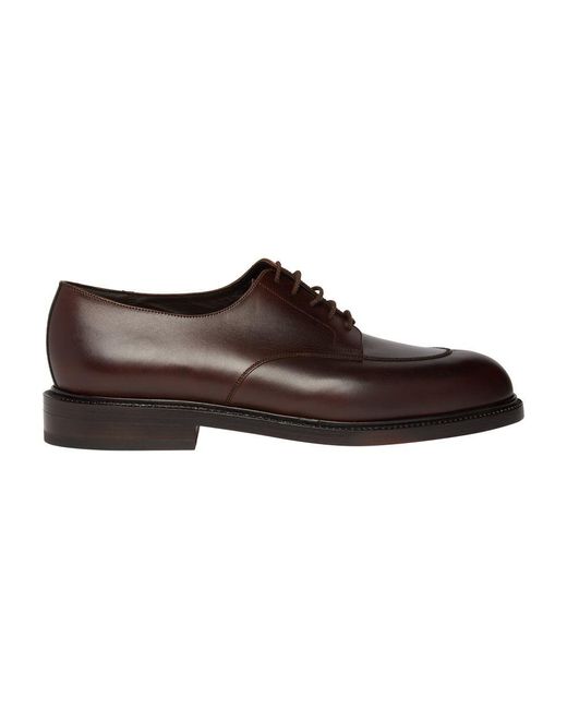 J.M. Weston Brown Demi Chasse Derbies for men