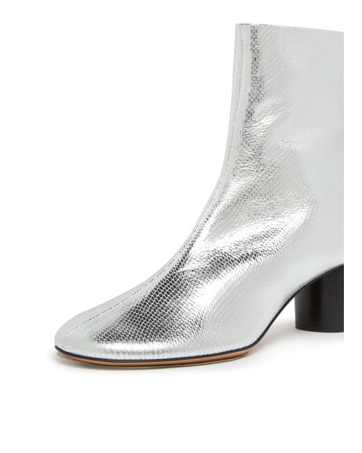 Isabel Marant White Laeden Ankle Boots