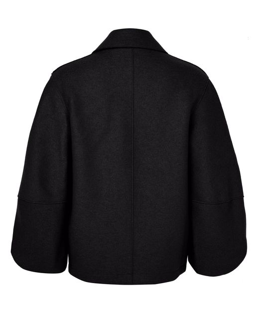 Harris Wharf London Black Puff-Sleeved Jacket