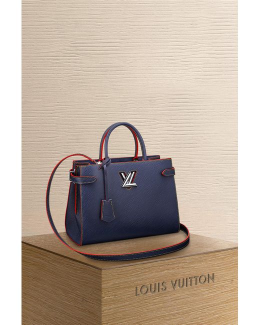Cabas Twist Louis Vuitton en coloris Blue