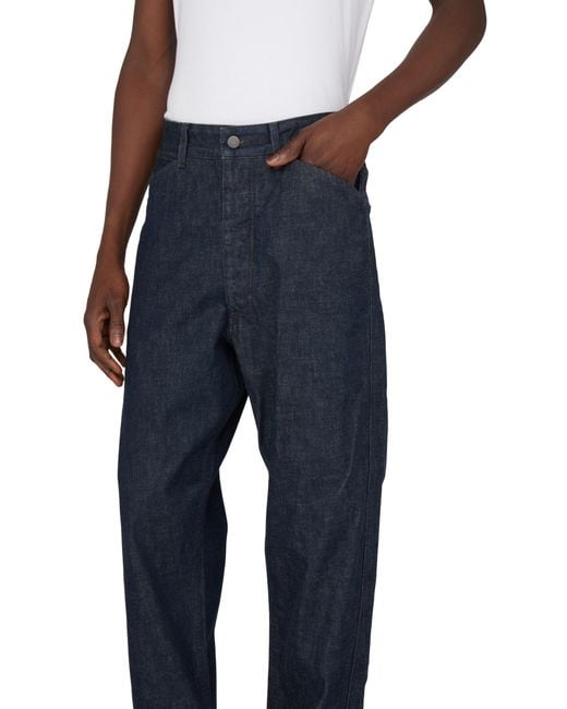 Lemaire Curved Pants in Blue for Men