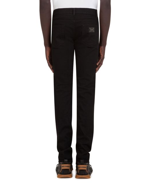 Jean skinny en tissu élastique noir Dolce & Gabbana pour homme en coloris Black